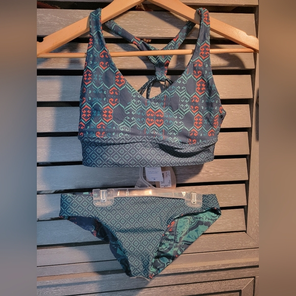 NWT! Prana Reversible Bikini Vivir Set - Lagos Lagon, Size XS - Picture 8 of 9